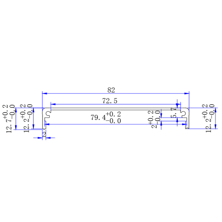 82*25 6063 silver anodizing Aluminium Enclosure power supply enclosure T5 Custom extruded heatsink enclosure housing