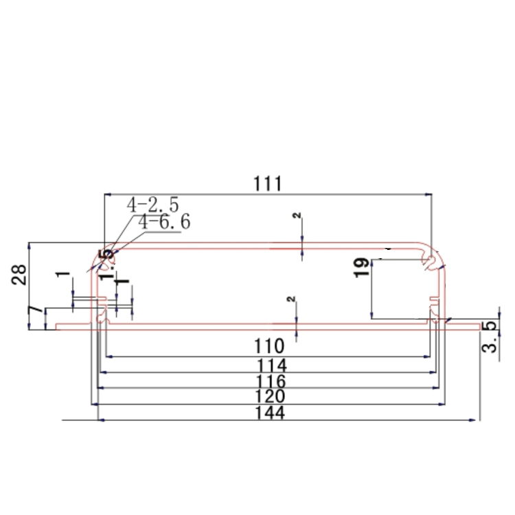 144*28Control Box Type and Extruded Aluminum Heatsink Case/Housing/Enclosure