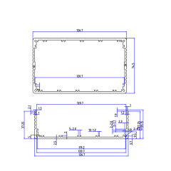 126*78Aluminum enclosure for electronic project with customized service