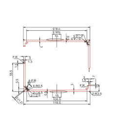 116.5*68Extrusion aluminum material electronic box enclosure project build screw lock tool case