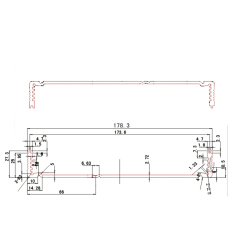 178*52aluminum enclosure small aluminum cabinet powder coating housing aluminum