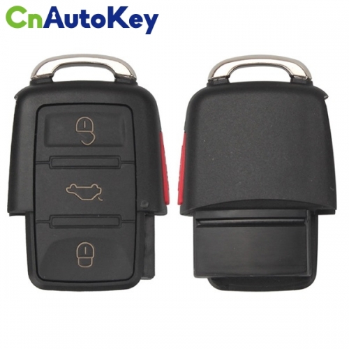 CN001013 1J0959753T Flip Key Keyless Entry Remote Transmitter Starter Alarm For VOLKSWAGEN VW 3+1