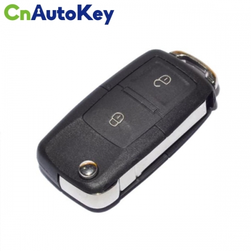 CN001010 1J0 959 753N 2 Button Flip Remote Key Transmitter For 1998-2000 VW Passat Golf MK4
