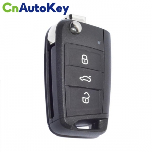 CN001064 VW Skoda Octavia 3 button remote Flip key 5E0 959 752A Keyless GO 434Mzh 48 chip