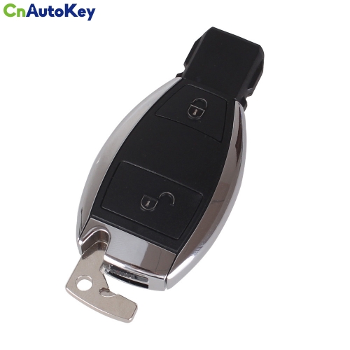 CS002004 2 BUTTONS FOR MERCEDES BENZ 2005-08 Waterproof SMART KEY FOB REMOTE SHELL CHROME CASE Holder Insert Key