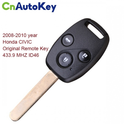 CN003006 2008-2010 Honda CIVIC Remote Key 3 Button 433.9 MHZ ID46 N5F-S0084A