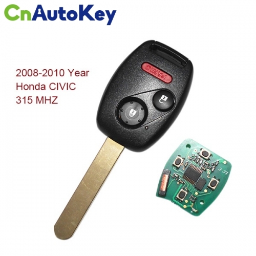 CN003015 2008-2010 Honda CIVIC Remote Key 2+1 Button 315 MHZ ID46 N5F-S0084A