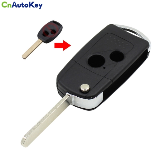 CS003007 2 Button Remote Flip Folding Key Shell Case Cover For Honda CRV Fit Accord Civic