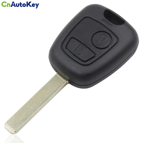 CS009014 2 Buttons Remote Key Case Shell Fob For Peugeot 307 Car Key VA2 Blade Without Groove