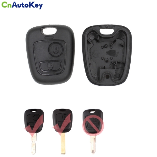 CS009031 2 Button Remote Key FOB CASE For Peugeot 107 207 307 407 406 806 Citroen C1 C2 C3 C4 C5