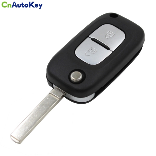 CS010012 Flip Folding Key Shell For Renault Clio Megane Remote Key Case Keyless Fob 2 Buttons Uncut Blank Blade Car Key Fob Shell