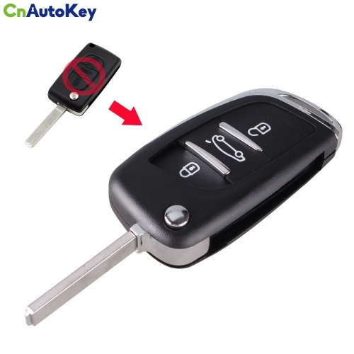 CS016016 Modified Remote Entry Key Fob Shell Case 3 Buttons for CITROEN C2 C3 C5 C6 C8 Modified