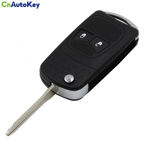 CS015005 2 Buttons Uncut Blade Remote Car Key Refit Cover Shell For Chrysler Town & Country For Dodge Caravan Flip Folding Key