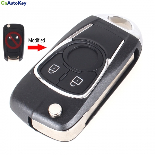 CS014005 3 Buttons Modified Flip Folding Remote car Key Shell Keyless Entry Case For Chevrolet Cruze For Buick Uncut HU100 Blade