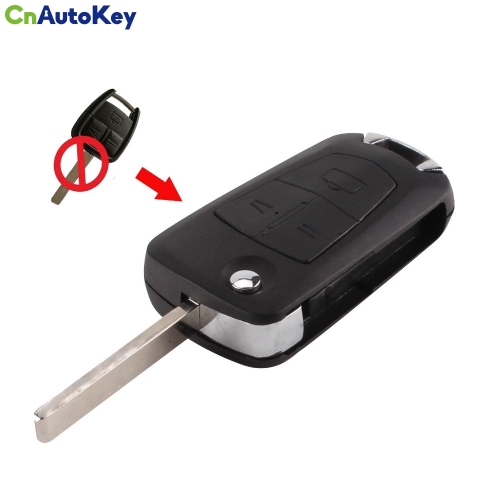 CS028016 Replacement Modified Flip Remote Key Shell Case Folding Car Key Cover For Opel Blanks 3 Button with Blade HU100A