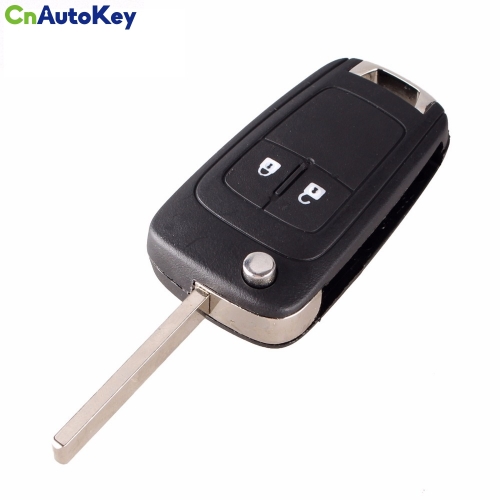 CS028013 Flip Folding Remote Key Case For OPEL VAUXHALL Insignia Astra 2 Button HU100 Uncut Blade with LOGO