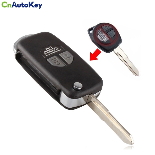 CS048004 Flip Folding Remote Key Case Shell for SUZUKI SX4 Swift 2 Button Flip with Button Pad
