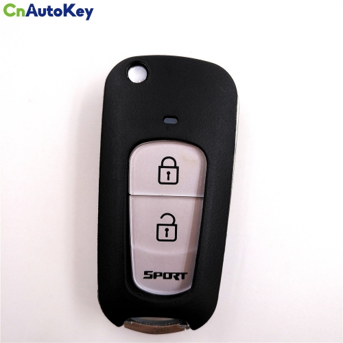 CS051013 2 Button Modified Key Shell Car Remote Control Folding Key Blank Case for Kia Xiuer Freddy with N0.50 Blade & Logo