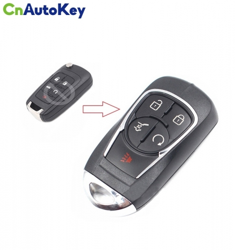 CS013015 Modify Replacement Folding Remote Key Shell 5 Button for Buick OHT01060512 Fob
