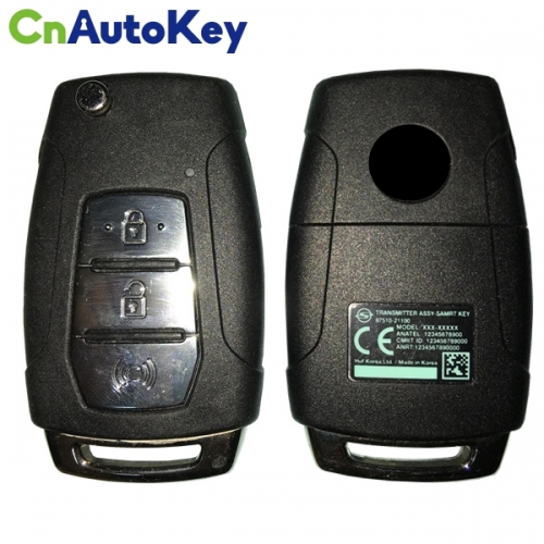 CN096001 ORIGINAL Flip Key for SsangYong 3Buttons Frequency 433 MHz 4D70 87510-21100