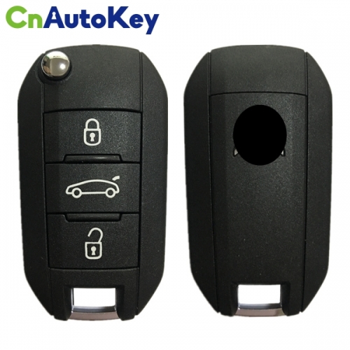 CN009037  3 Buttons Smart Remote Key For Peugeot 433 MHz Transponder HITAG AES