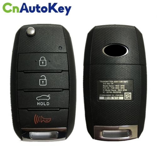 CN051018 Original 4 Button 2013-2015 Kia Sorento Flip key 315MHZ  TQ8-RKE-3F05
