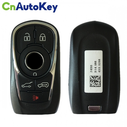 CN013017 For Buick GL8 6 Button Smart Key with 8A Chip 433MHZ