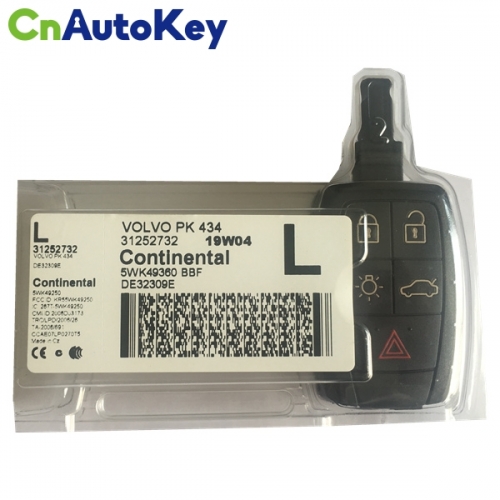 CN050008 For VOLVO 1252732 5WK49360 BBF factory oem key fob keyless go 5WK49250