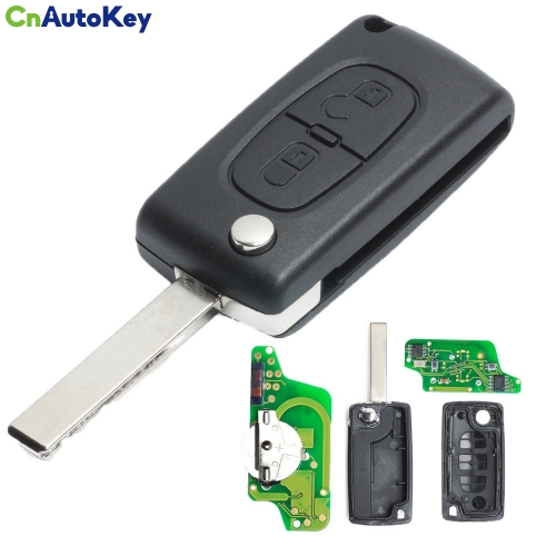 CN009032  FOR Peugeot  0523 ASK  2 Button remote key 433MHZ ID46 7941