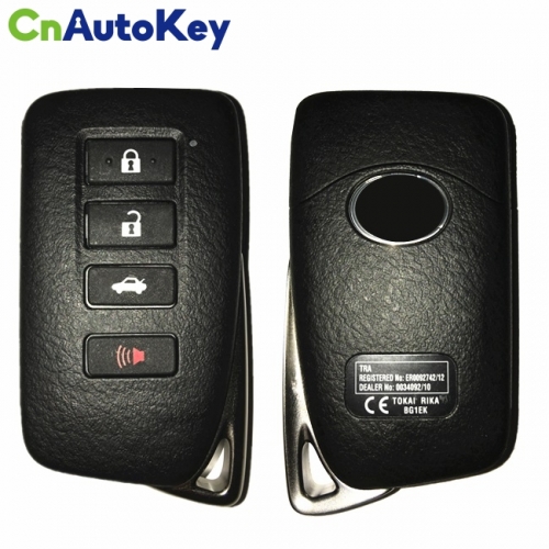 CN052004 For Lexus NX200T, NX300H Smart Key, 4Buttons, BG1EW P1 A8 DST-AES Chip, 433MHz 89904-78450 Keyless Go
