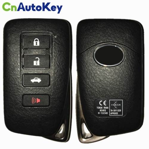 CN052003  Lexus smart card 3+1buttons 434MHZ 8A Chip 61A721-0100 BC4EQ