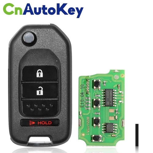 XKHO02EN Wire Remote Key Honda Flip 2+1 Buttons English 10pcs/lot