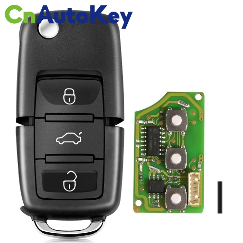 XKB501EN Wire Remote Key VW B5 Flip 3 Buttons English 10pcs/lot