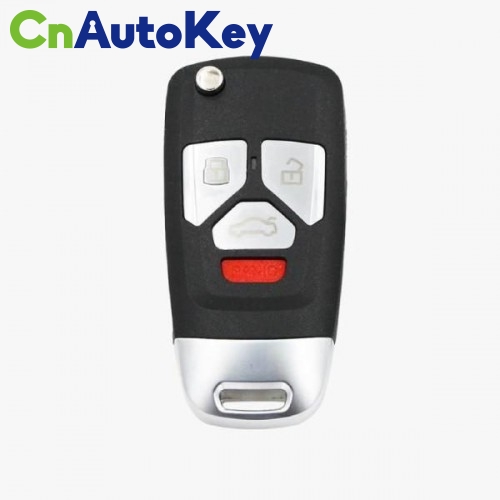 XNAU02EN Wireless Remote Key Audi Flip 4 Buttons Key English 10pcs/lot