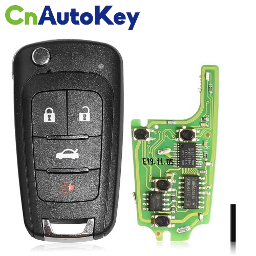 XNBU01EN Wireless Remote Key Buick Flip 4 Buttons English 10pcs/lot
