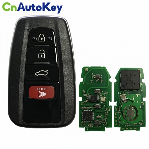 CN007196 4 Button Remote Smart Car Key Fob ASK 434MHz with 8A Chip FCC ID 14FCC-0410 for Toyota Camry 2018 2019 HYQ14FCC BR2EX