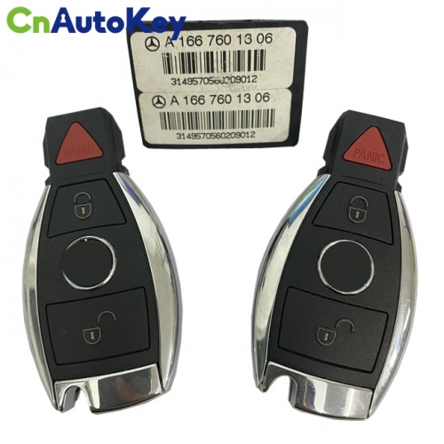 CN002062 New original key set for Mercedes with FBS3 system keyless go 315mhz A166 760 13 06