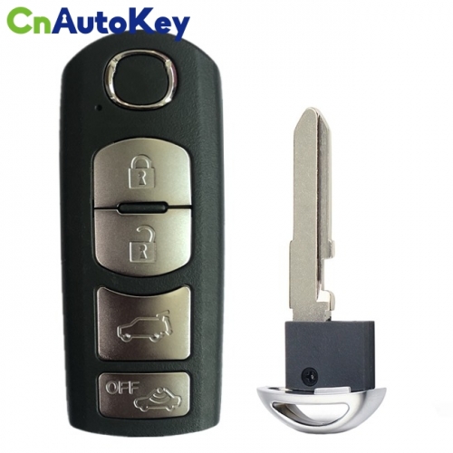CN026040 4 Buttons Smart Remote Car Key 433Mhz For Mazda (Mitsubishi System) 6 3 MX-5 PFC7953P HITAG PRO 49 CHIP FCC SKE13E-01