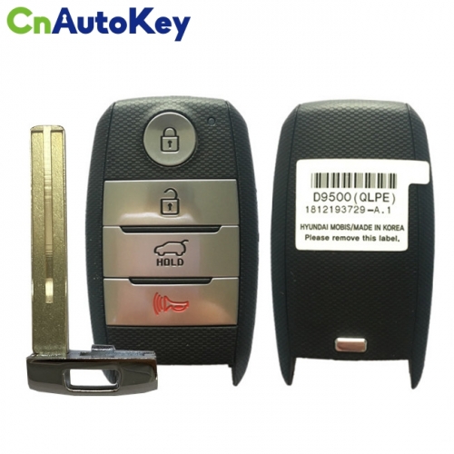 CN051087 2018-2019 Kia Sportage  4-Button Smart Key  PN 95440-D9500  TQ8-FOB-4F08
