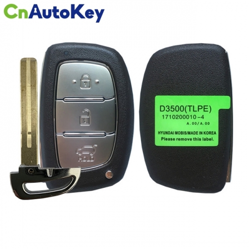 CN020130 For Hyundai Tucson 2019 Genuine Smart Remote Key 3 Buttons 433MHz 95440-D3500