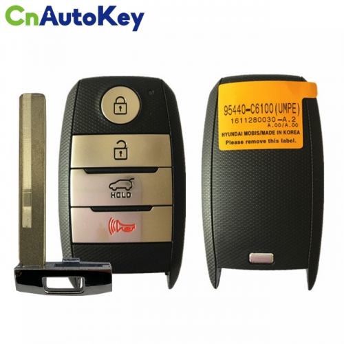 CN051047 Genuine KIA Sorento Genuine Smart Key Remote 2017 4 Buttons 433MHz 95440-C6100