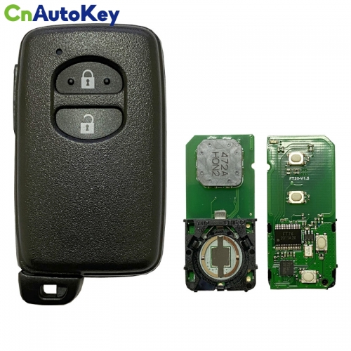 CN007221 Toyota Land Cruiser 2007+ Smart Key, 2Buttons, 14AAC P1 98 4D-67, 433MHz 89904-60A30 Keyless Go A433