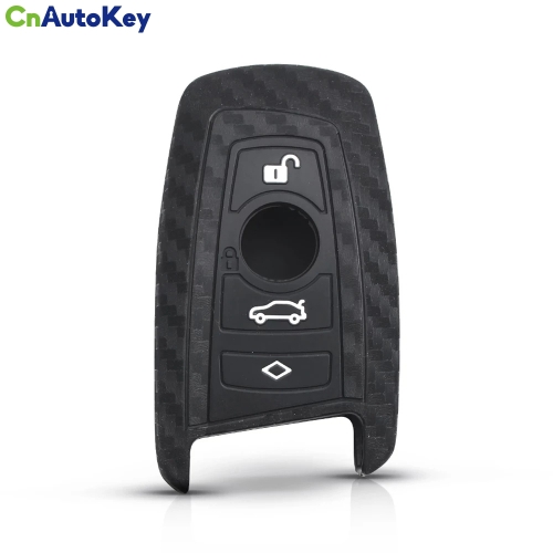 CS006034   Carbon Fiber Silicone Smart Key Cover Shell Case For Bmw New 1 3 4 5 6 7 Series F10 F20 F30 Car Accessories 4 Buttons