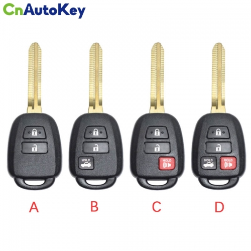 CN007236  Remote Car Key FOB For Toyota CHR VITZ YARIS Camry Corolla AQUA FCC ID MDL B51TE B71TH 314.3MHZ 89070-52D70 H chip