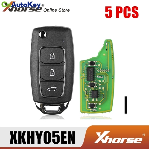 XKHY05EN Wire Remote Key for Hyundai 3 Buttons English Version 5PCS/Lot 4.8