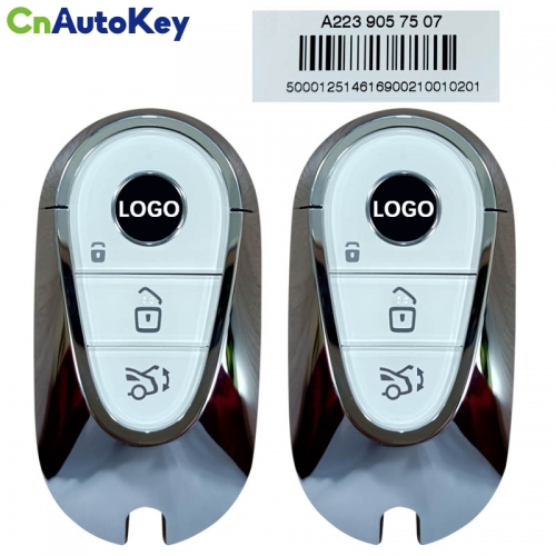 CN002091 OEM Smart Key Mercedes S-Class 2020+ Buttons:3 / Frequency: 433.92MHz / Part No: A223 905 75 07 (ONLY PAIRS)