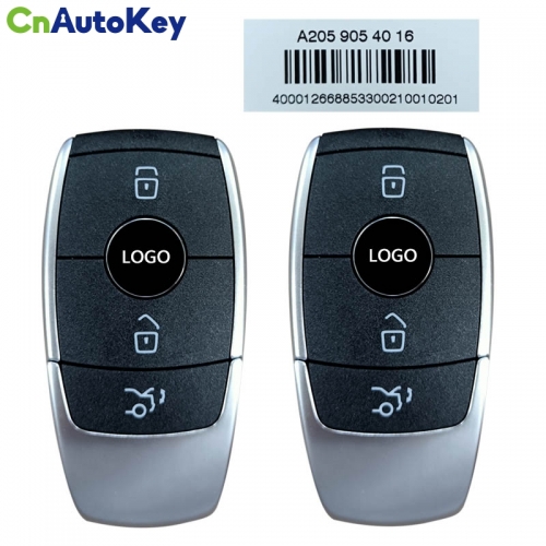 CN002085  OEM 2x Smart Keys Mercedes W205 2018+ Buttons:3 / Frequency: 315MHz / Manufacture: Marquardt / Part No: A2059054016 / (ONLY PAIRS)