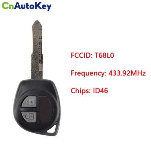 CN048021  2 Btns 433.92MHz PCF7961A / 46 CHIP Remote Key For Suzuki Swift 37145-71L20 37145-71L2