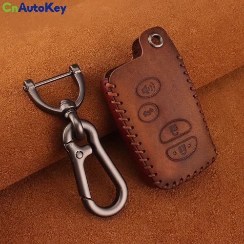 CS007116   Key Rings For TOYOTA 4 bt Car Key Leather Case For TOYOTA Avalon Camry Corolla Highlander Hybrid RAV4 Sequoia Venza Prius