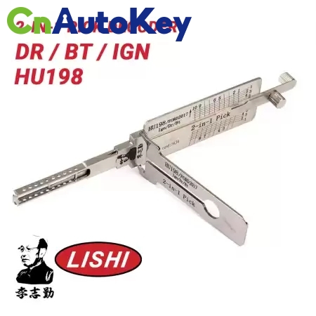 CLS03080  Original Lishi HU198 for Ford 2-in-1 Pick Decoder Anti Glare